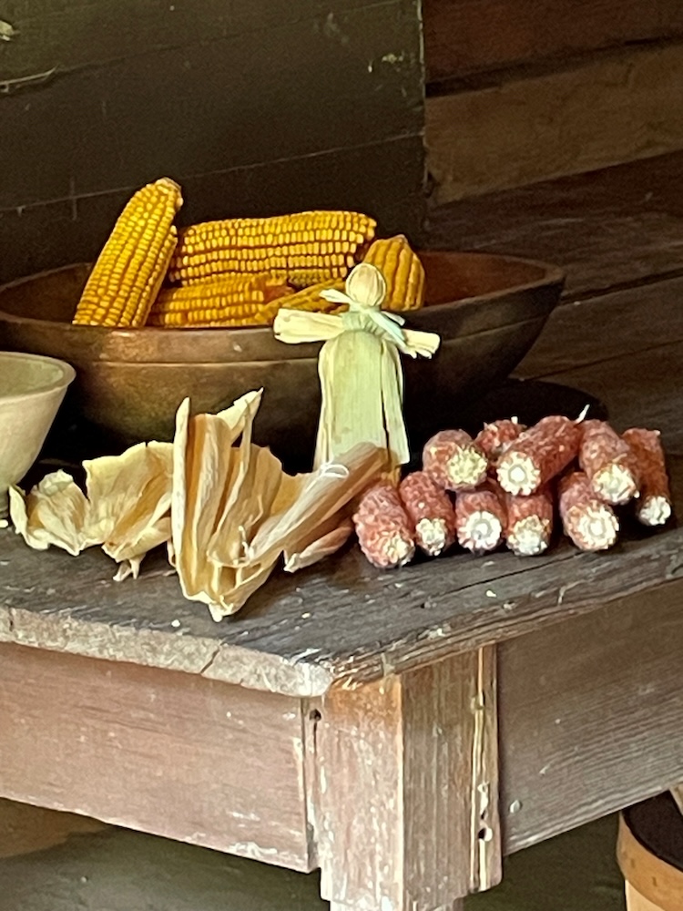 Display of corn- corn cob- corn husk doll for grinding corn program_June 2023.jpg
